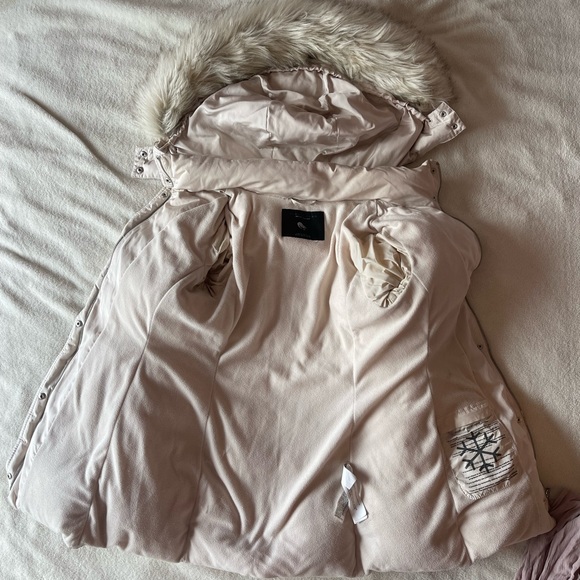 Zara Cream Puffer Jacket with Detachable Hood - Picture 2 of 10